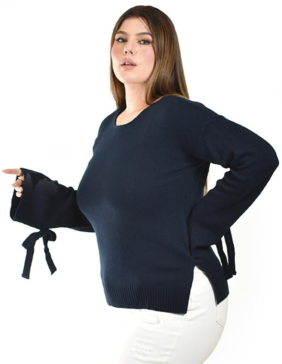 Suéter cuello redondo para mujer