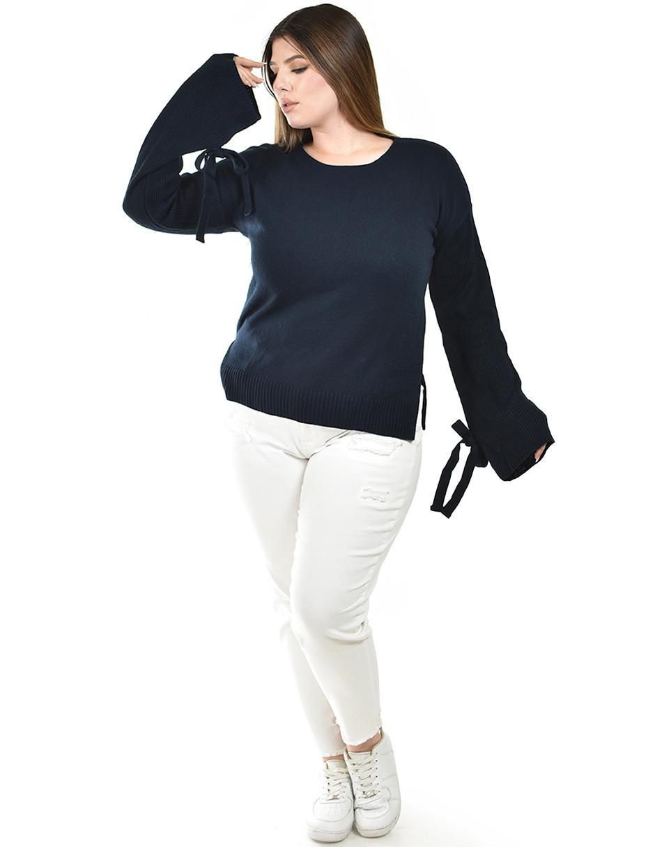 Suéter cuello redondo para mujer