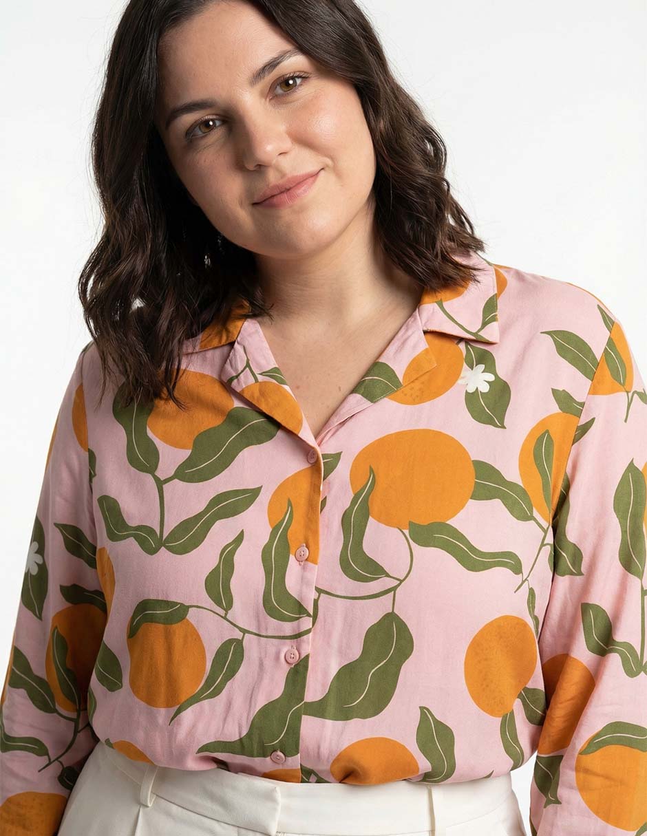 Blusa camisera manga larga para mujer 9