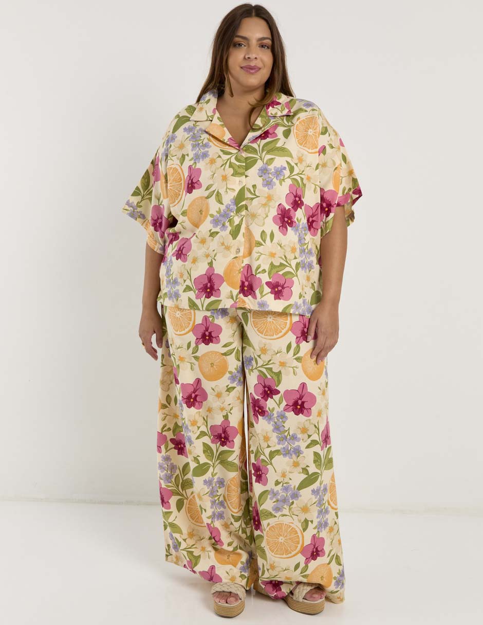 Blusa Map manga al codo para mujer
