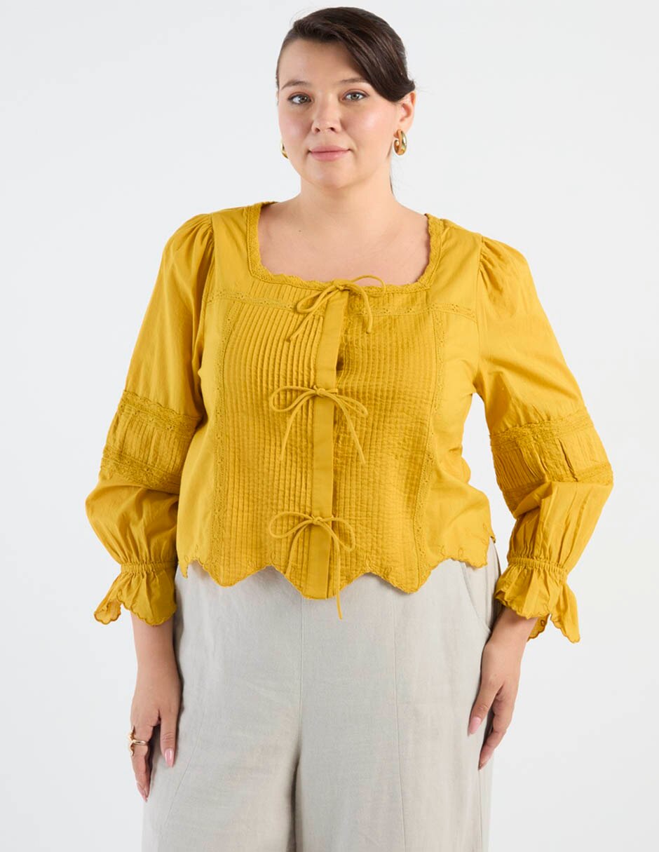 Blusa manga larga para mujer 5
