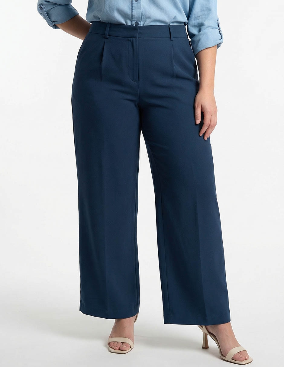 Pantalón de vestir straight para mujer Pantalón de vestir straight para mujer