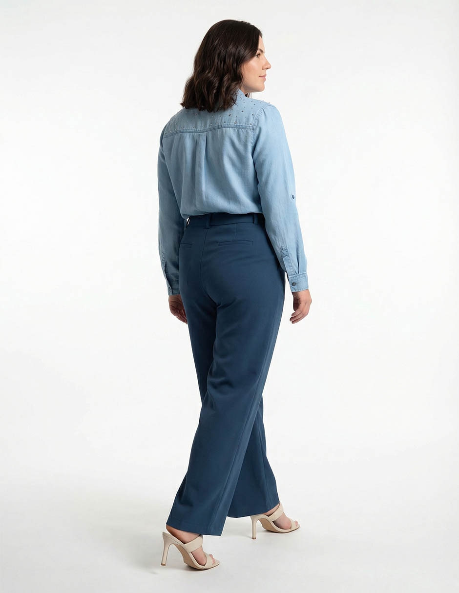 Pantalón de vestir straight para mujer 2