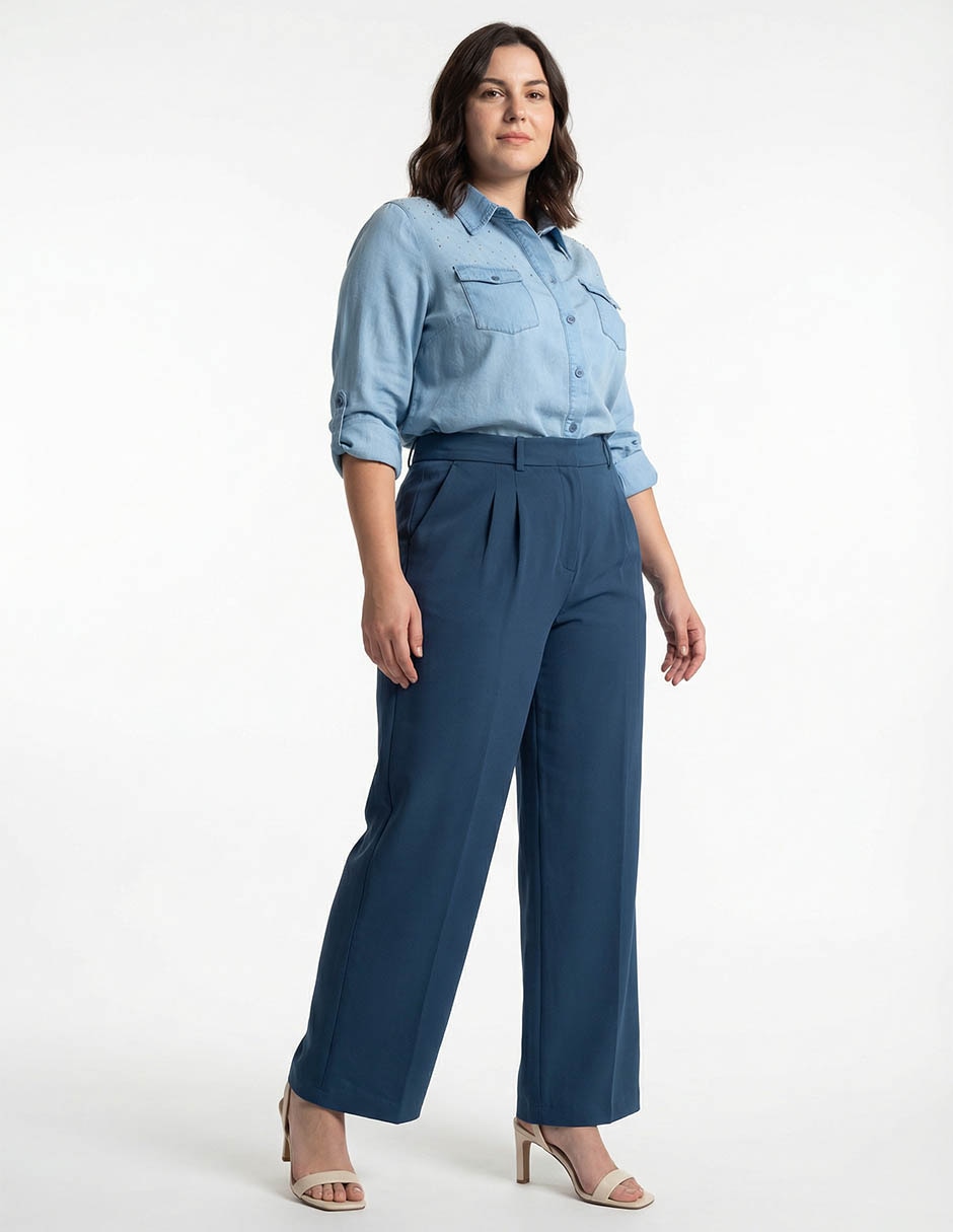 Pantalón de vestir straight para mujer 3