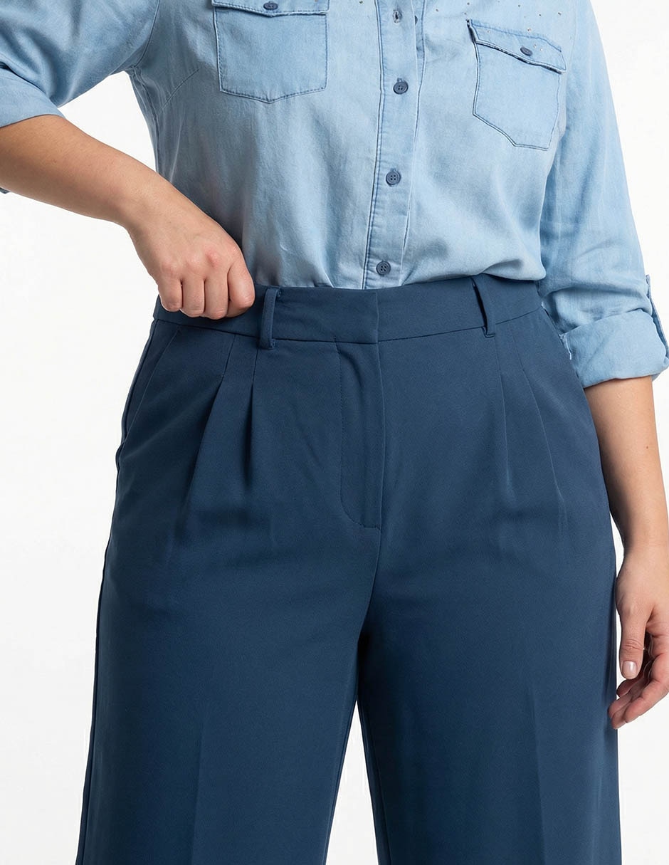 Pantalón de vestir straight para mujer 4