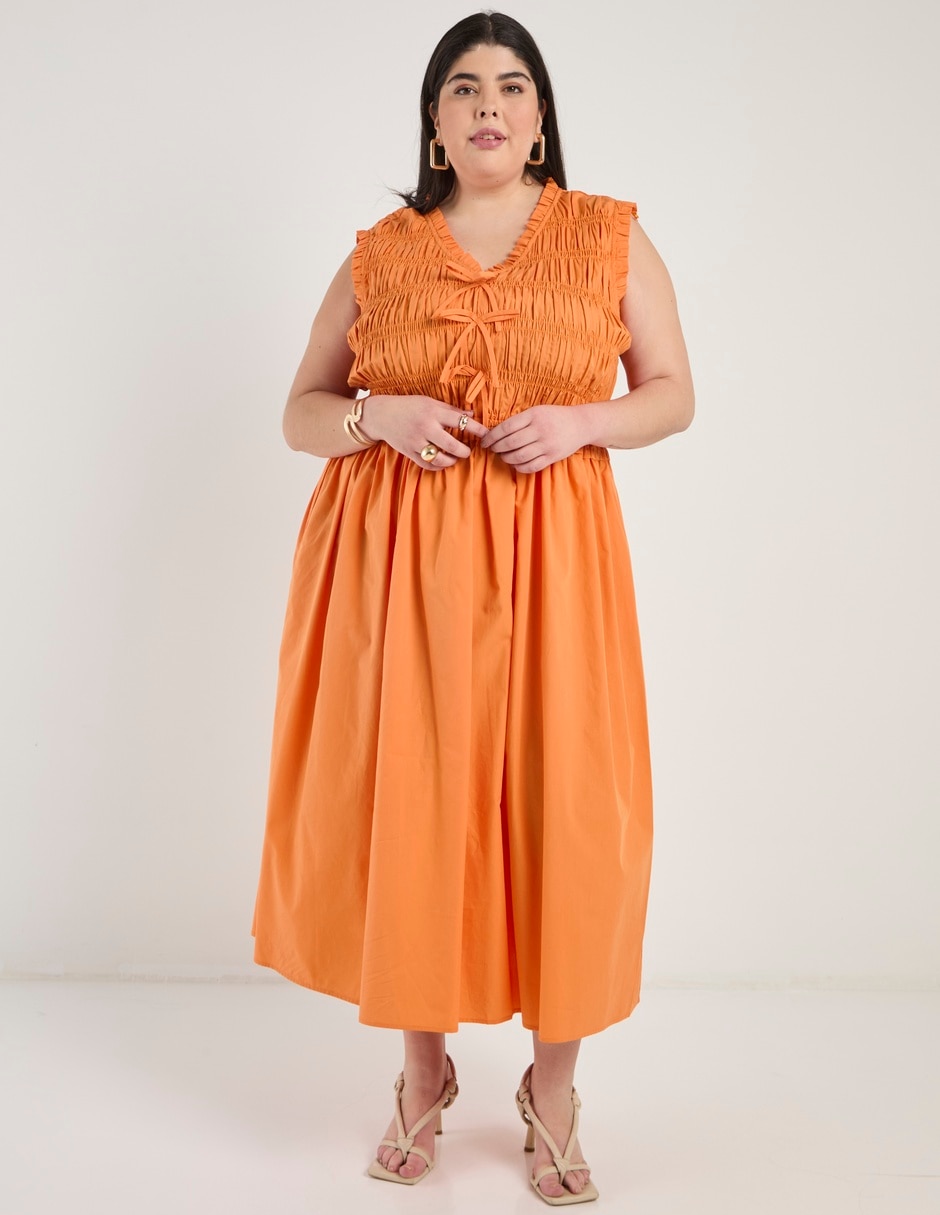 Vestido crop casual Map para mujer