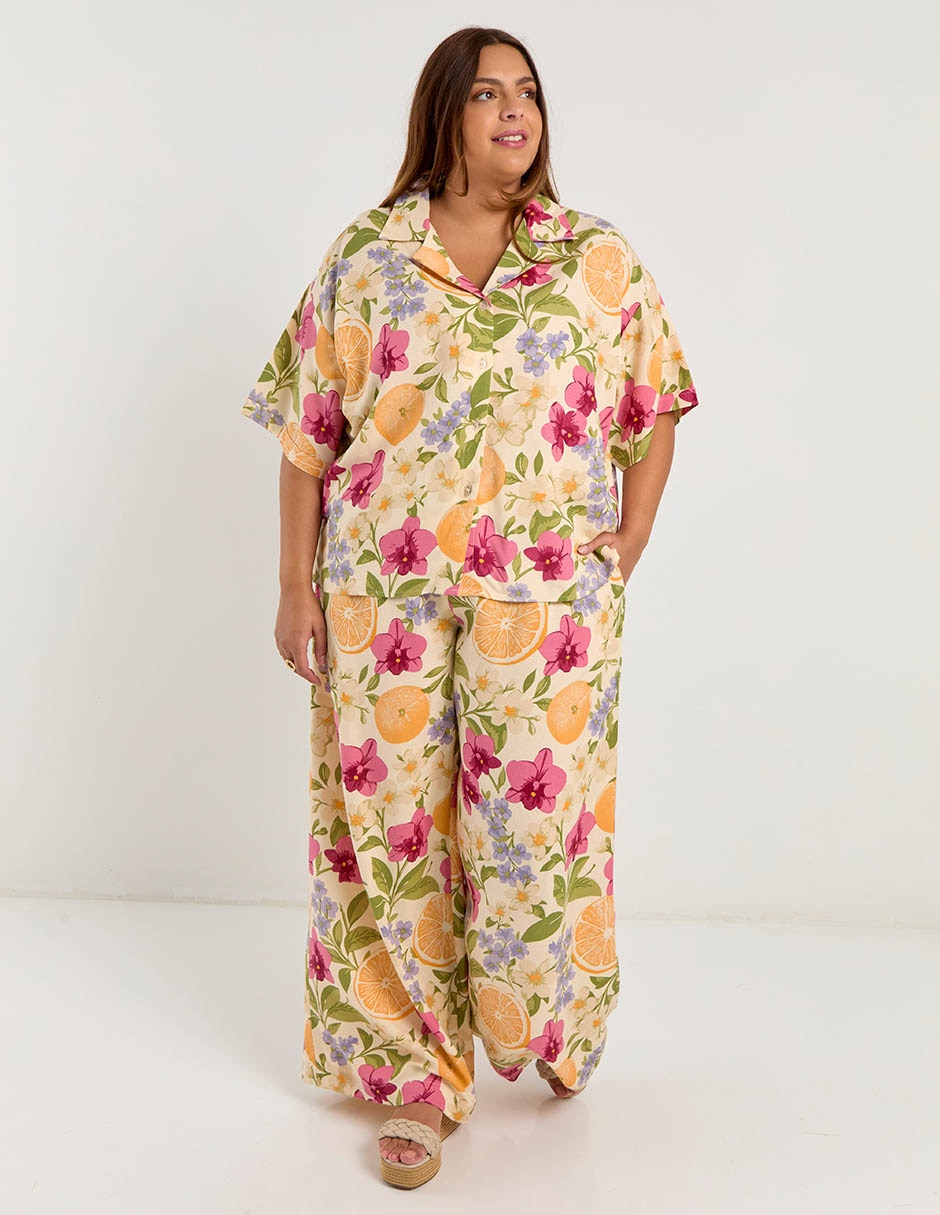 Pantalón amplio para mujer 4