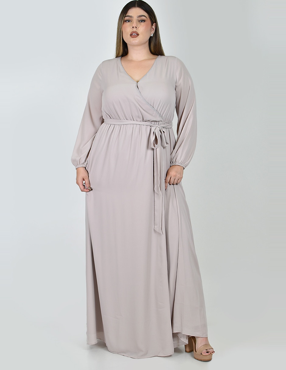 Vestido maxi de fiesta escote v Vestido maxi de fiesta escote v