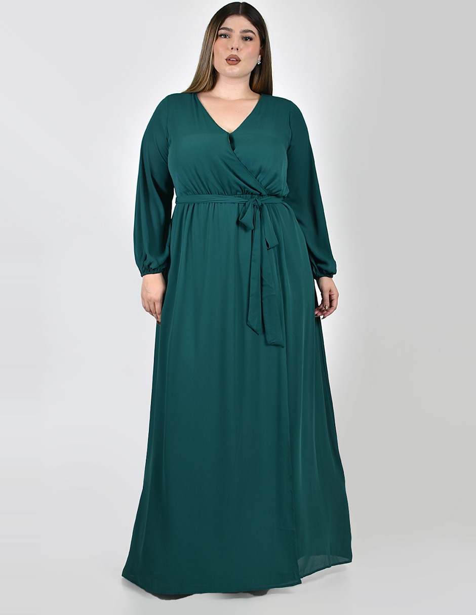 Vestido maxi de fiesta escote v Vestido maxi de fiesta escote v