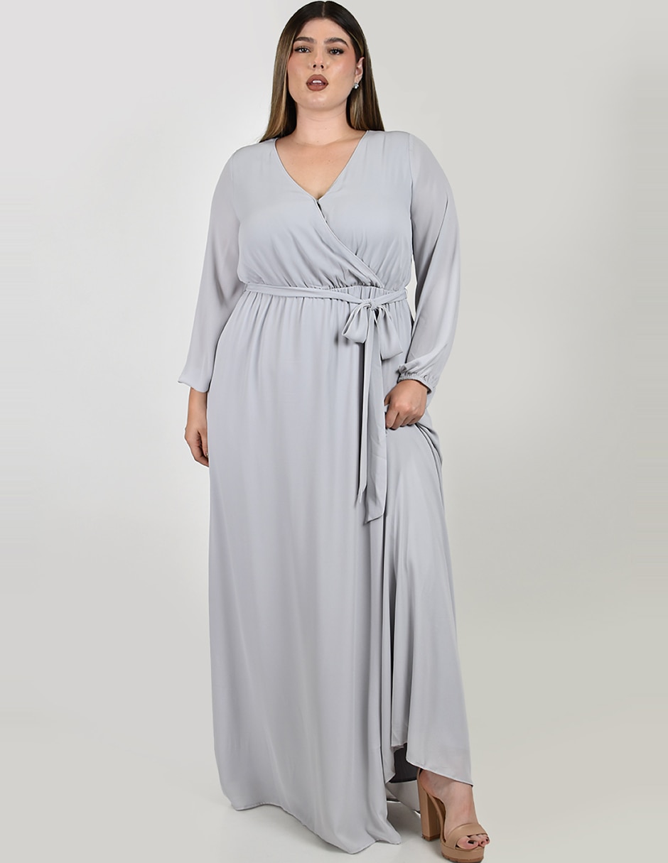 Vestido maxi de fiesta escote v Vestido maxi de fiesta escote v