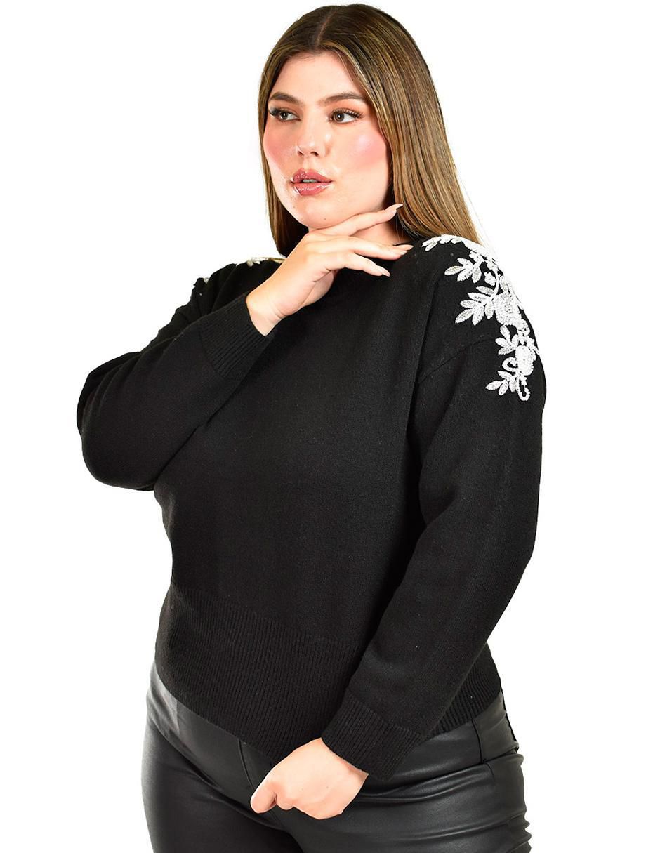Suéter Roman Fashion cuello redondo para mujer