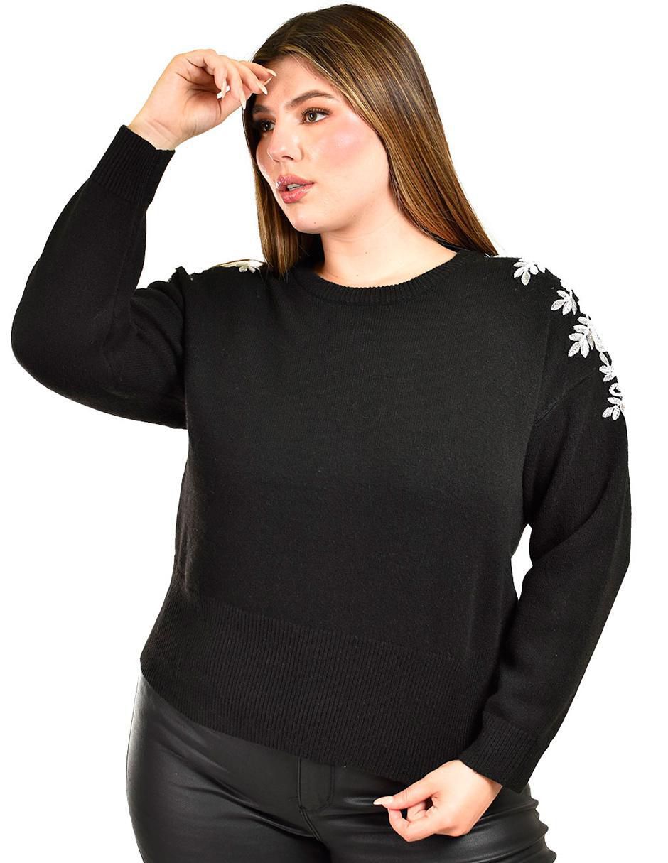 Suéter Roman Fashion cuello redondo para mujer