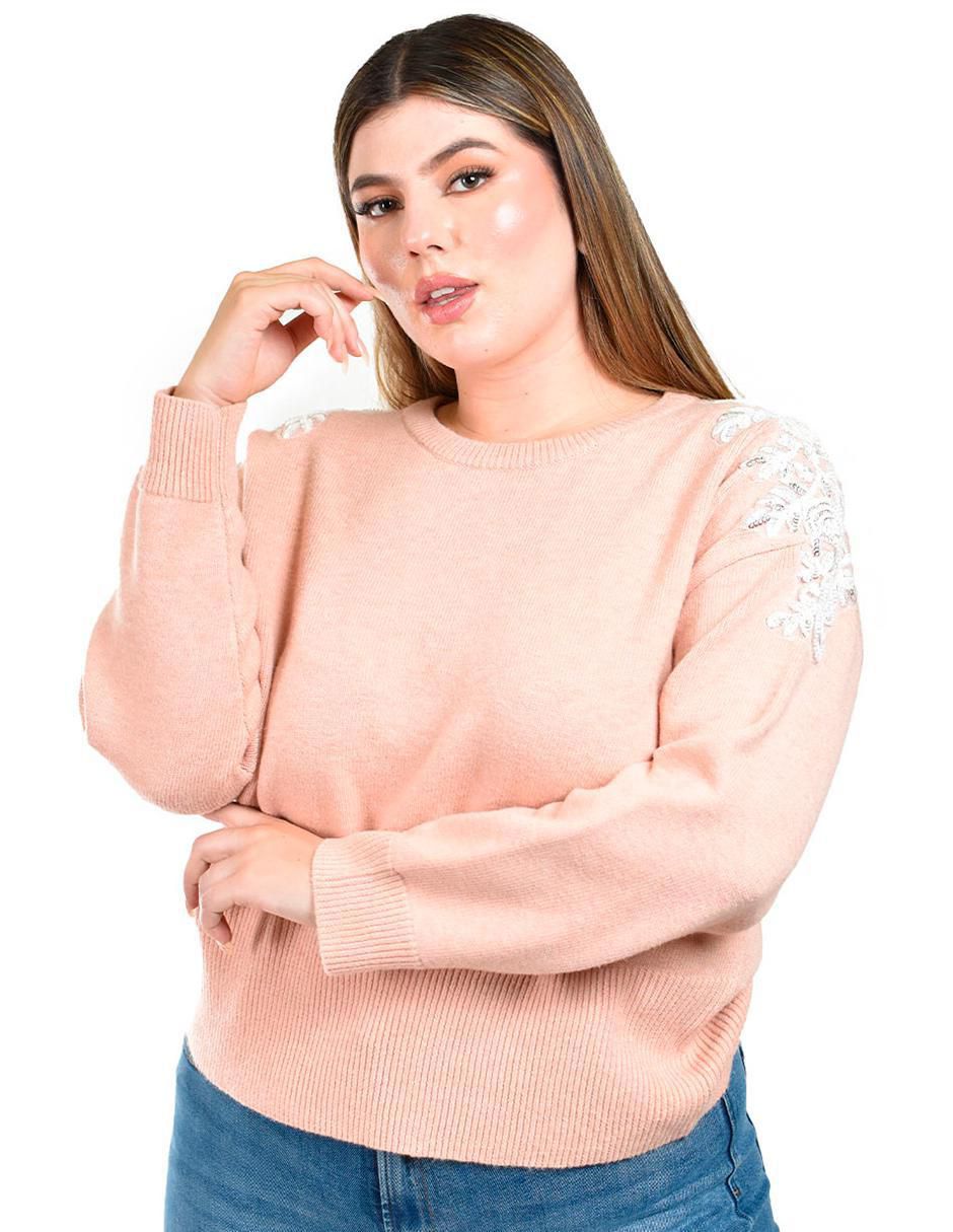 Suéter Roman Fashion cuello redondo para mujer