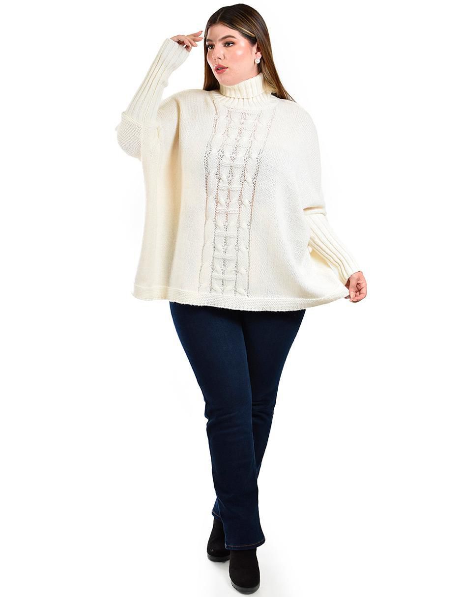 Suéter cuello tortuga para mujer