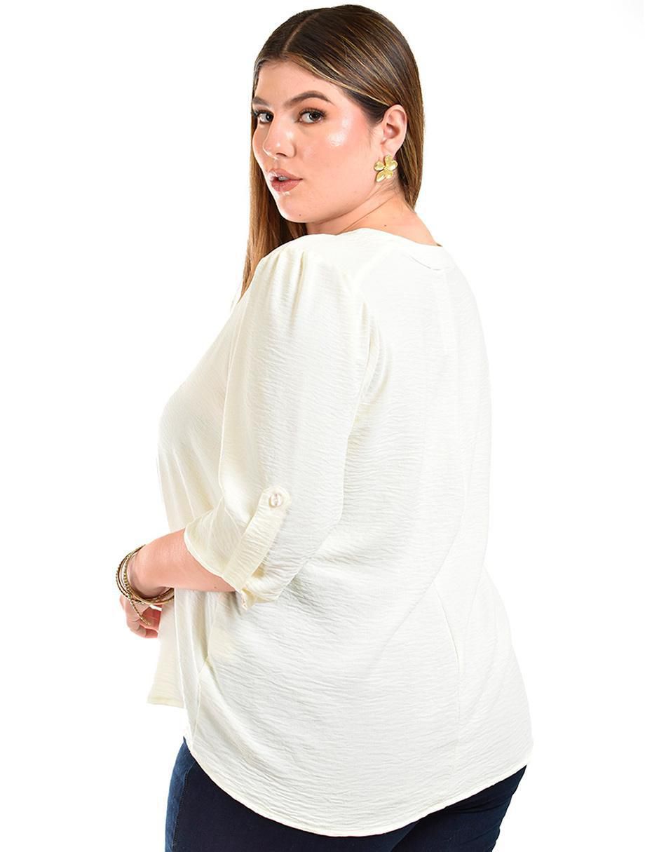 Blusa manga 3/4 para mujer