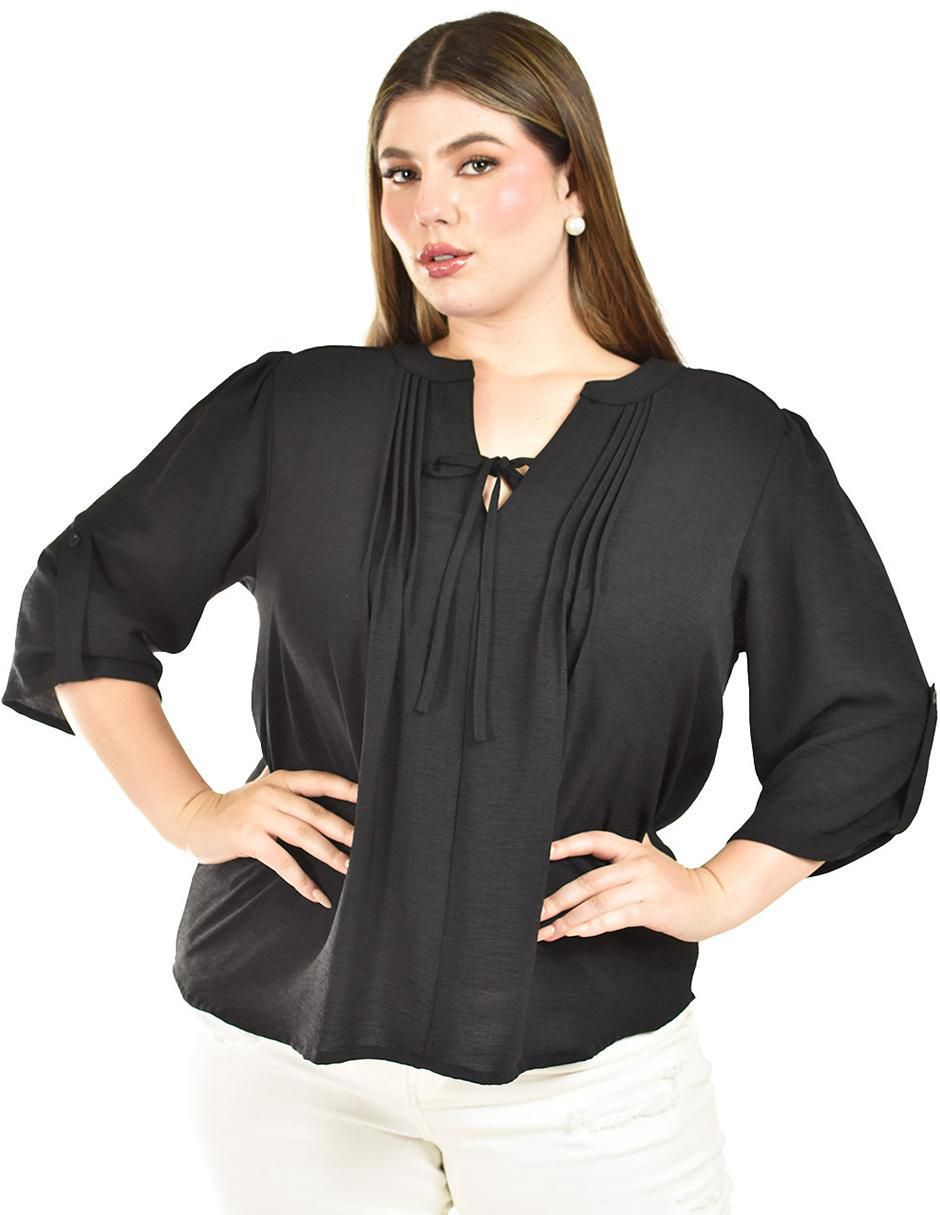 Blusa manga 3/4 para mujer Blusa manga 3/4 para mujer