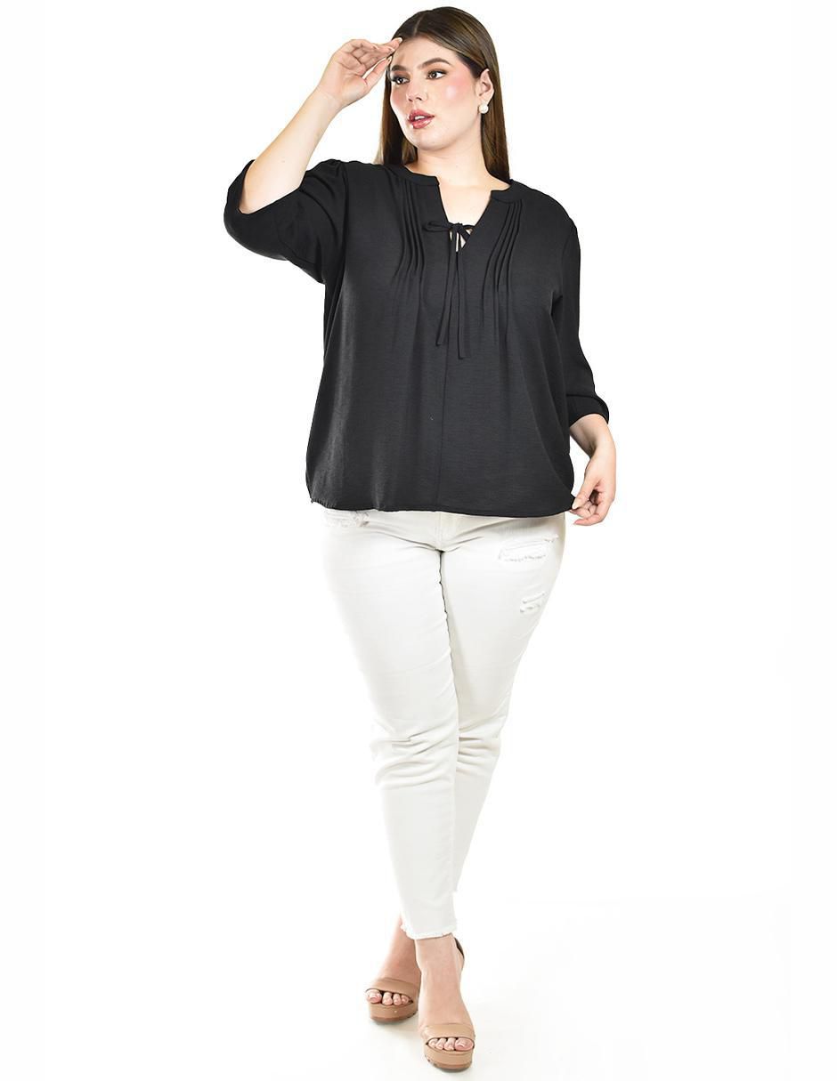 Blusa manga 3/4 para mujer