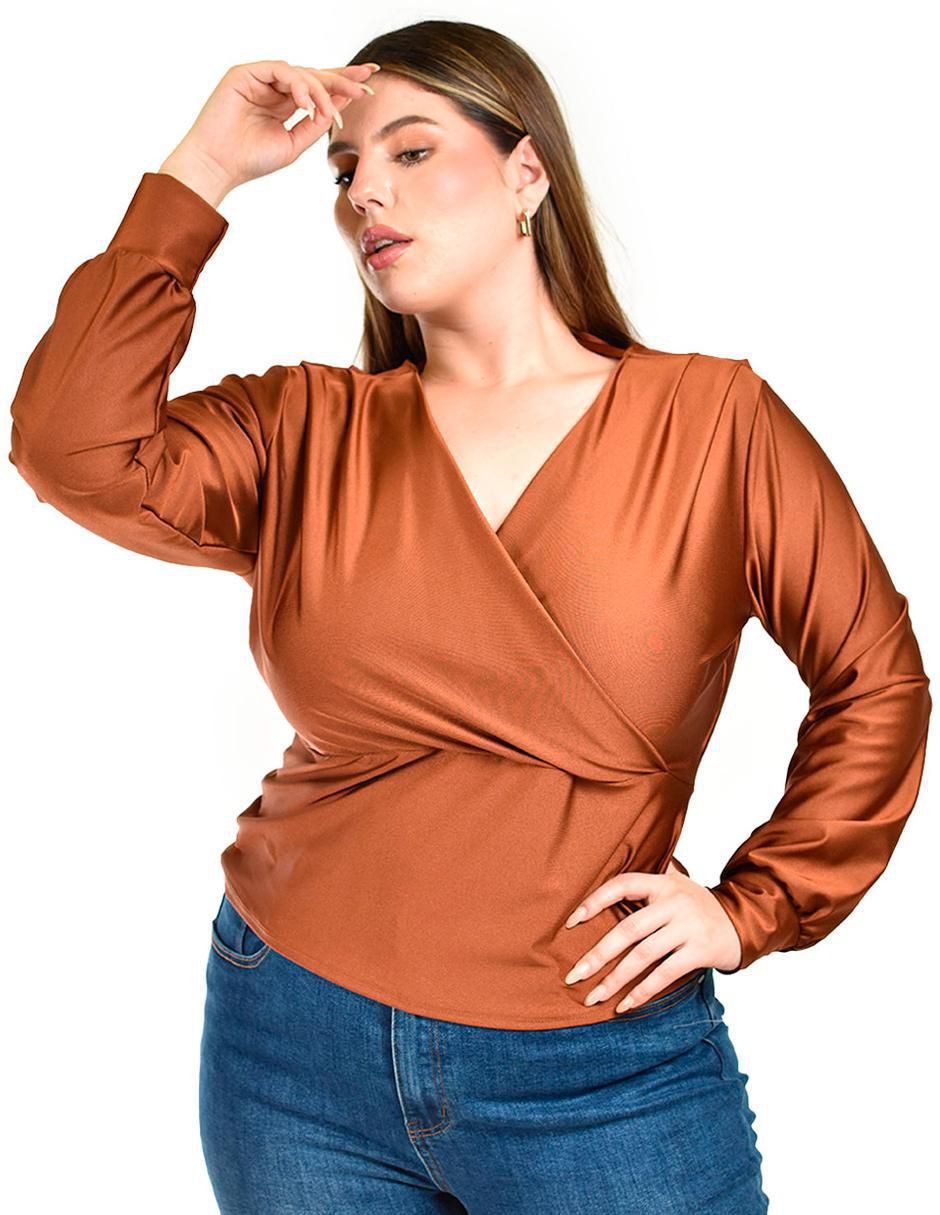 Blusa manga larga para mujer