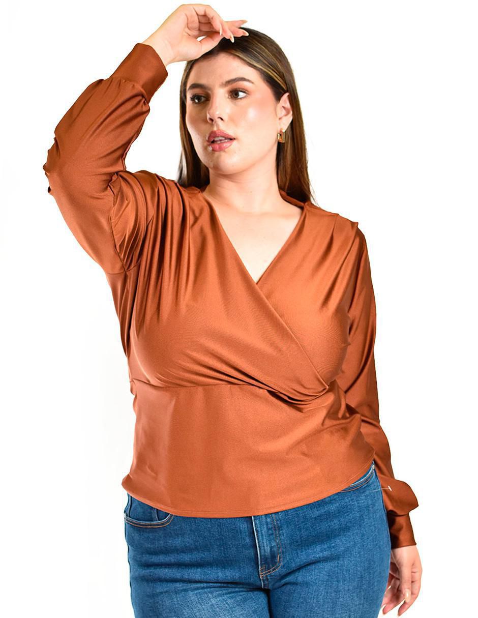 Blusa manga larga para mujer
