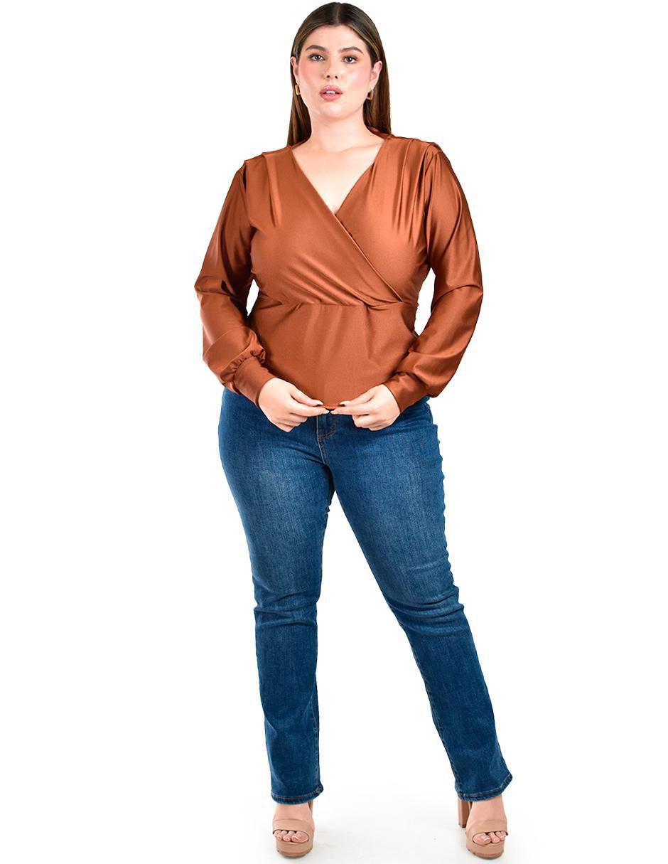 Blusa manga larga para mujer