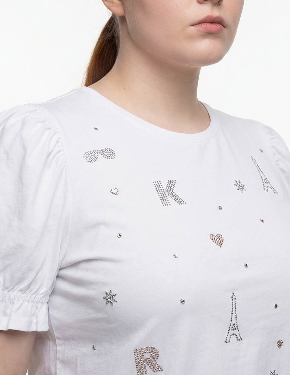 Blusa manga corta para mujer 8