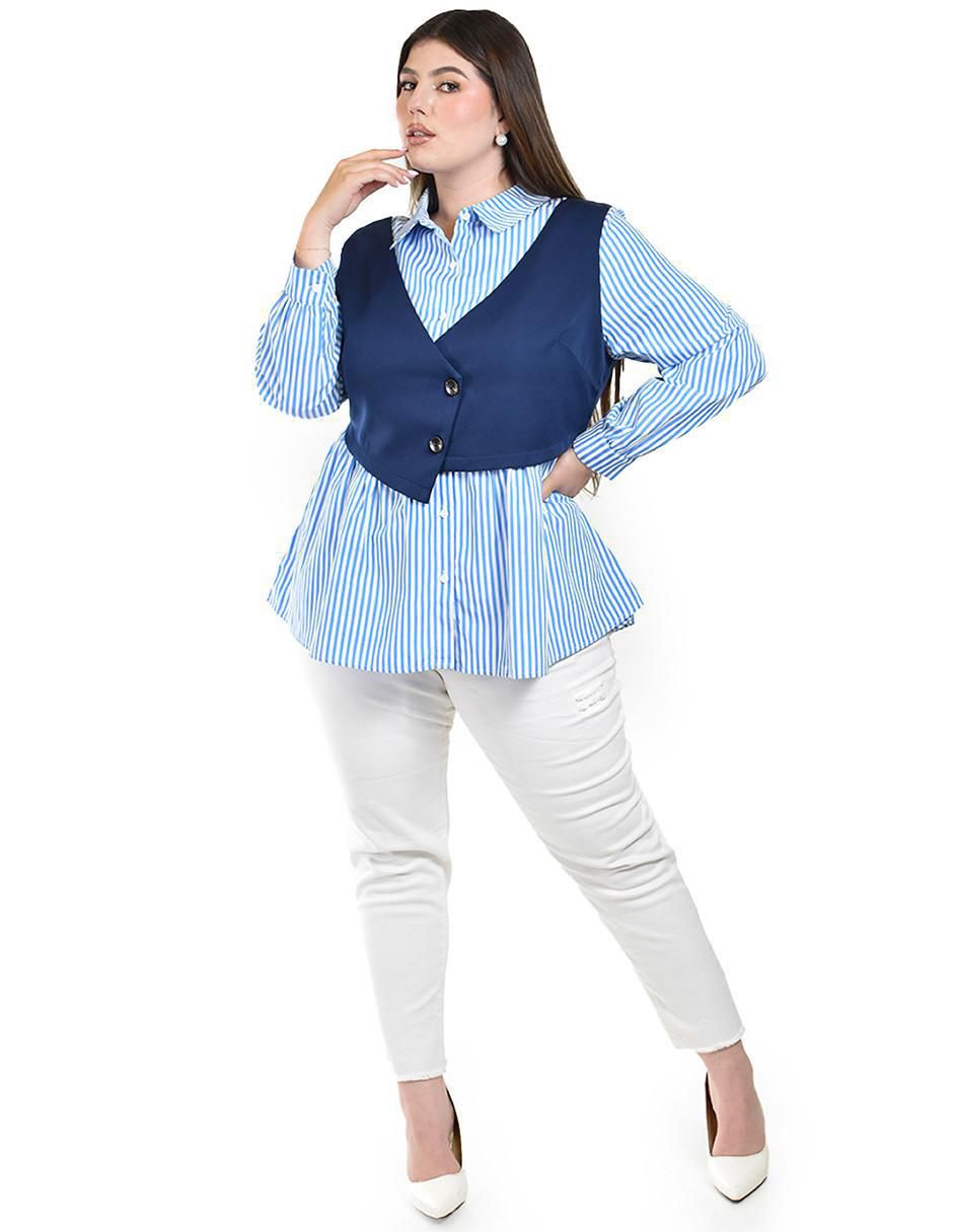Blusa manga larga para mujer