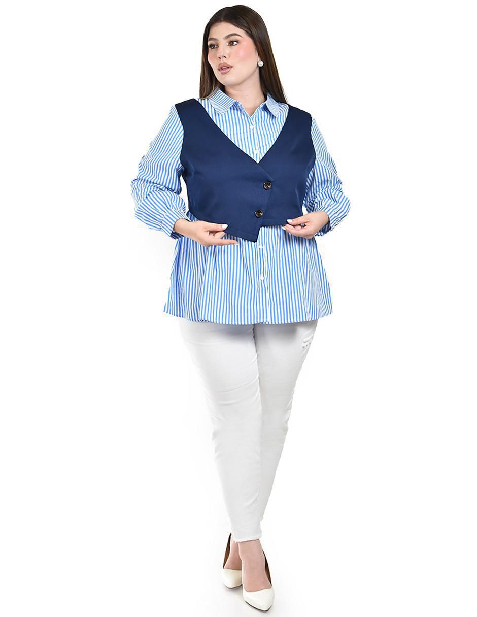 Blusa manga larga para mujer