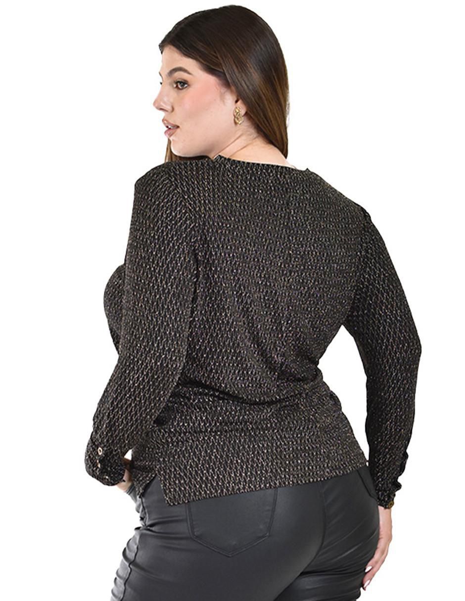 Blusa manga larga para mujer