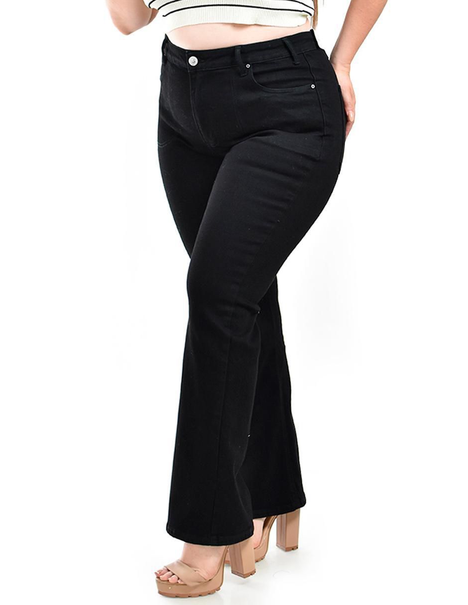 Jeans bota j-ch-zh-0101-negro para mujer 2