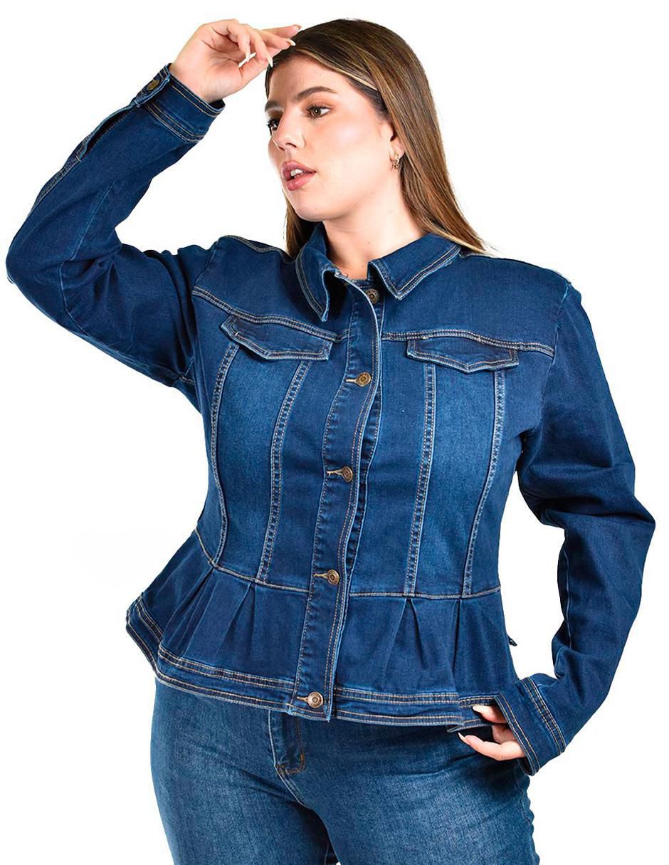 Chamarra de mezclilla para mujer