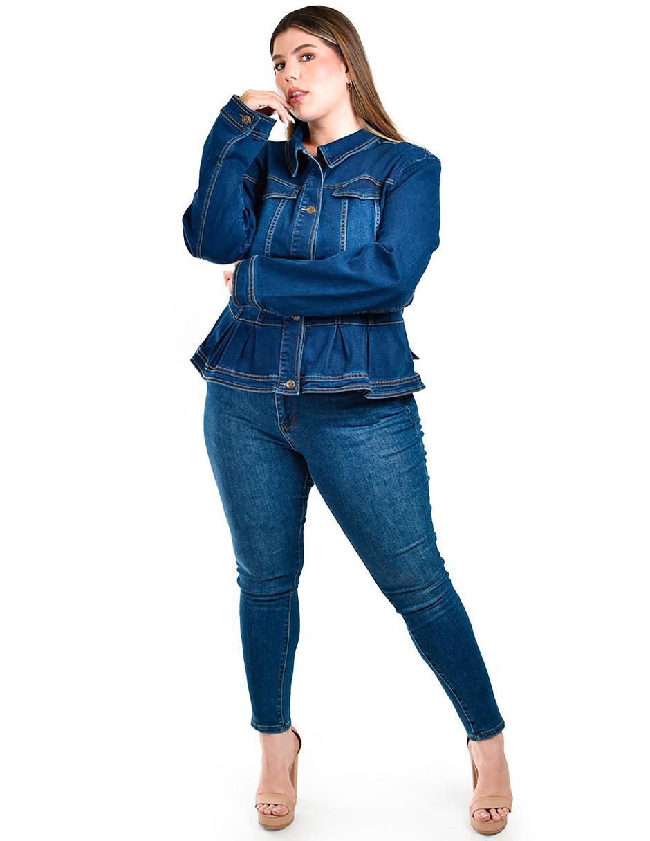 Chamarra de mezclilla para mujer