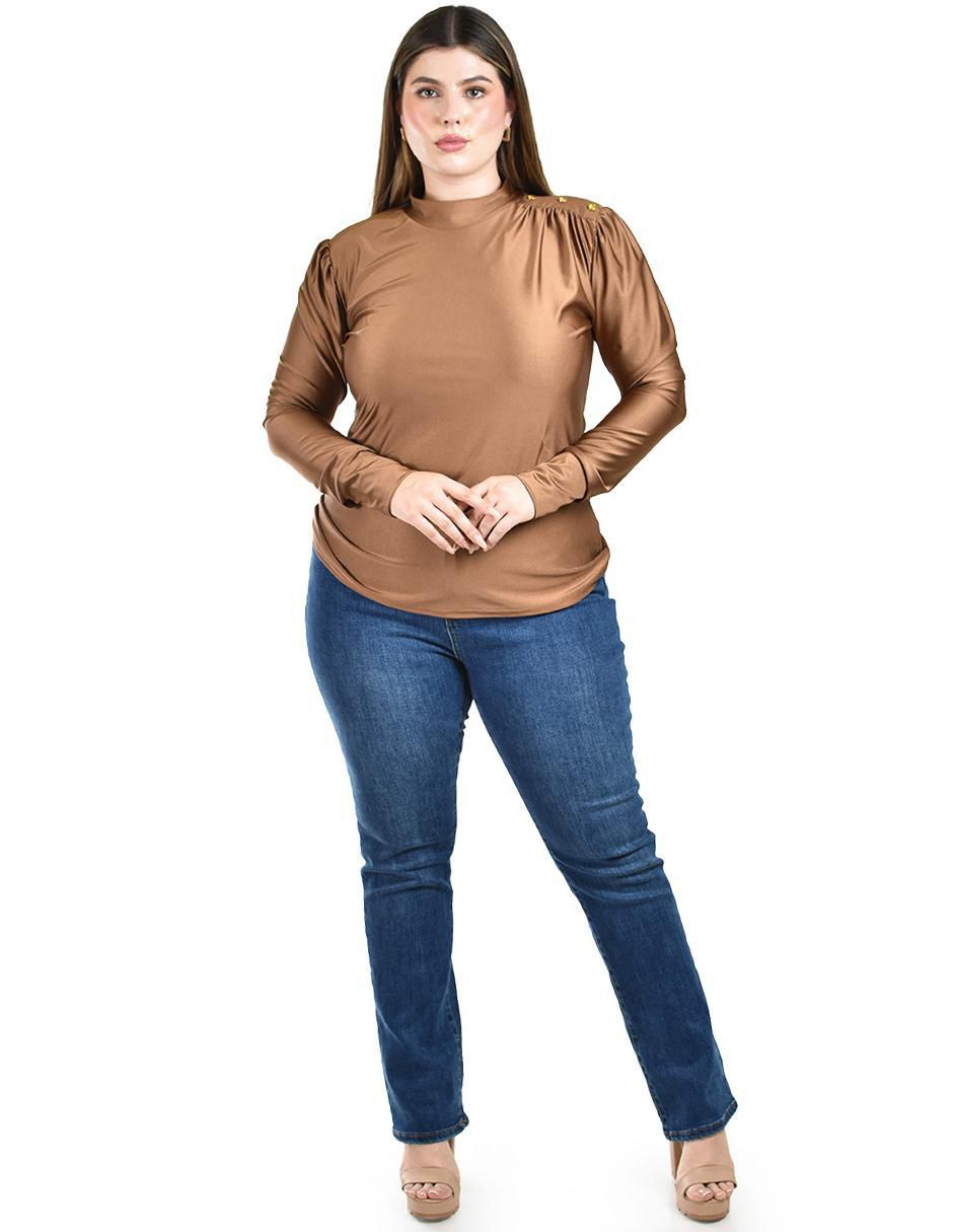 Blusa manga larga para mujer