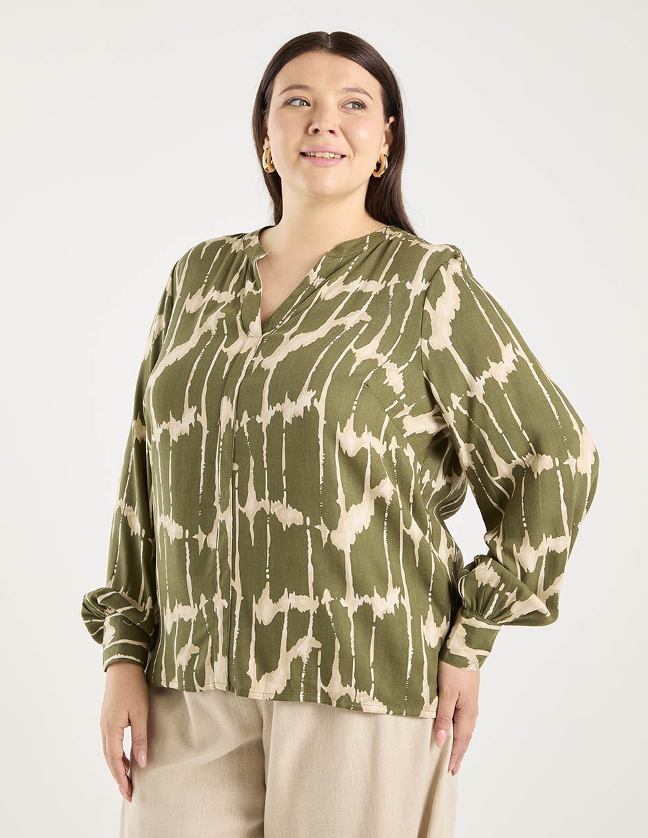 Blusa manga larga para mujer 7