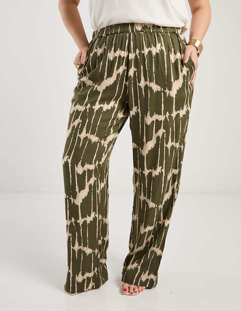 Pantalón relaxed amplio para mujer