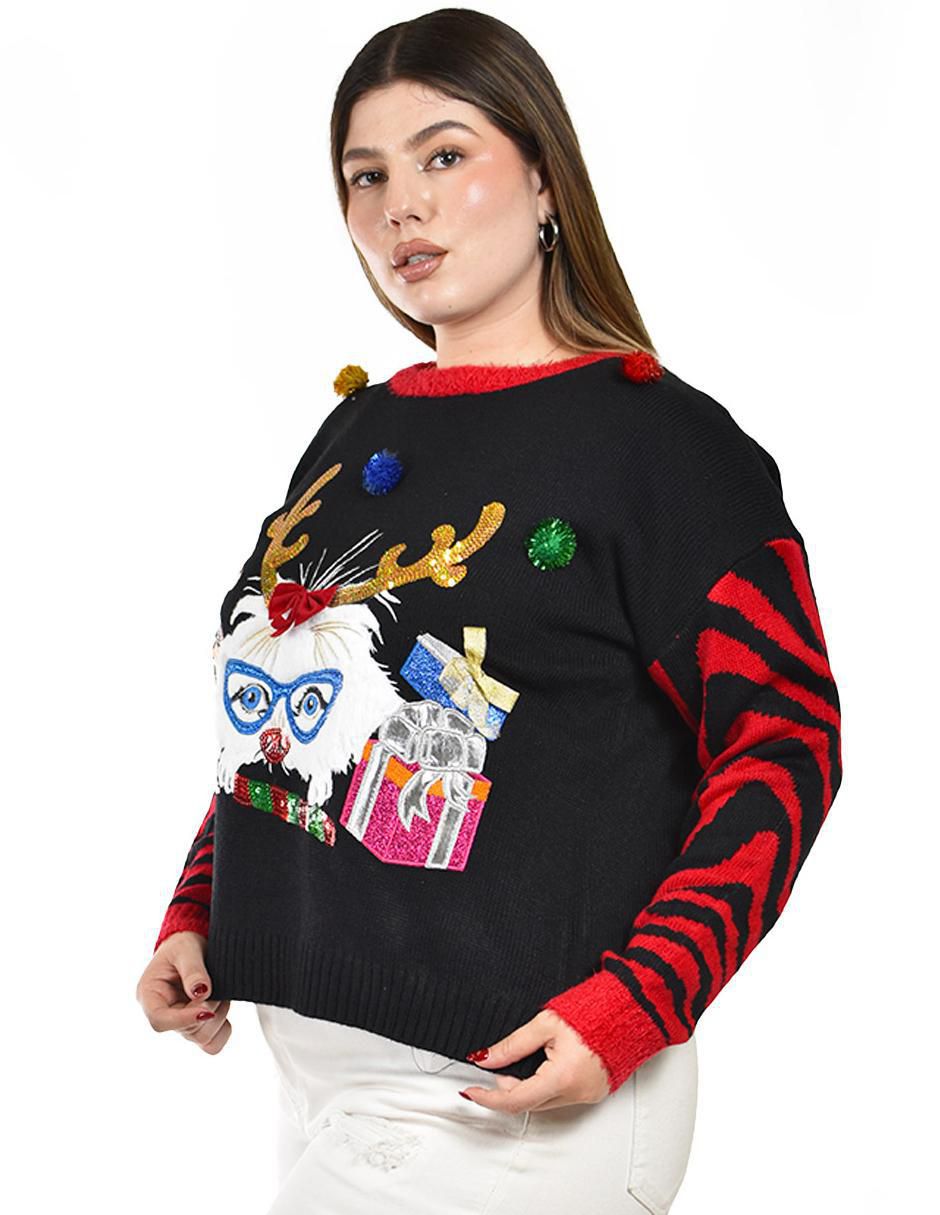 Suéter Roman Fashion cuello redondo para mujer