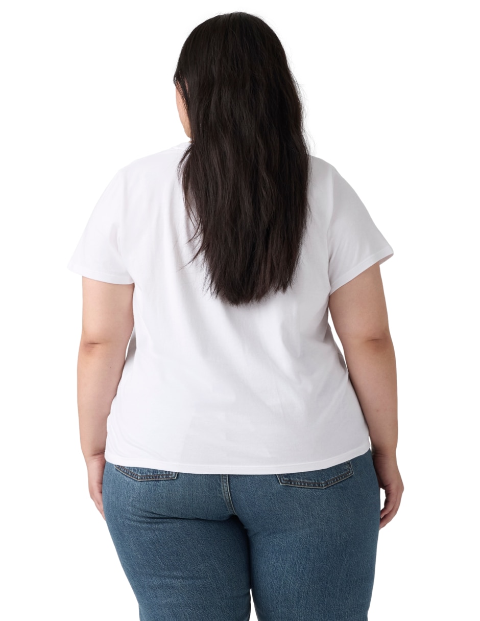 Playera manga corta cuello redondo mujer 4