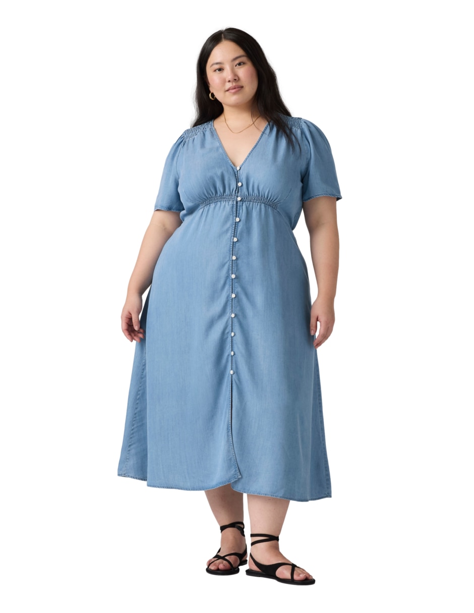Vestido midi casual para mujer Vestido midi casual para mujer