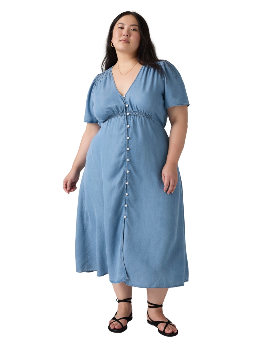 Vestido midi casual para mujer