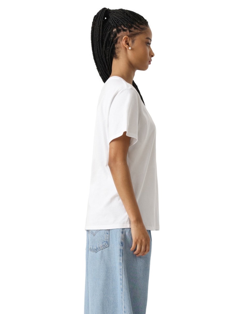 Playera manga corta cuello redondo mujer 5