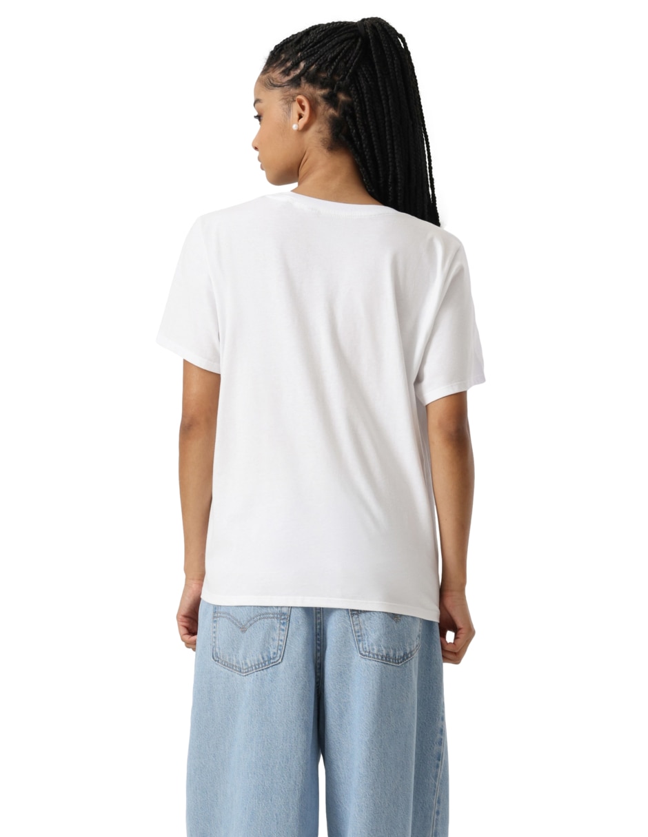Playera manga corta cuello redondo mujer 4