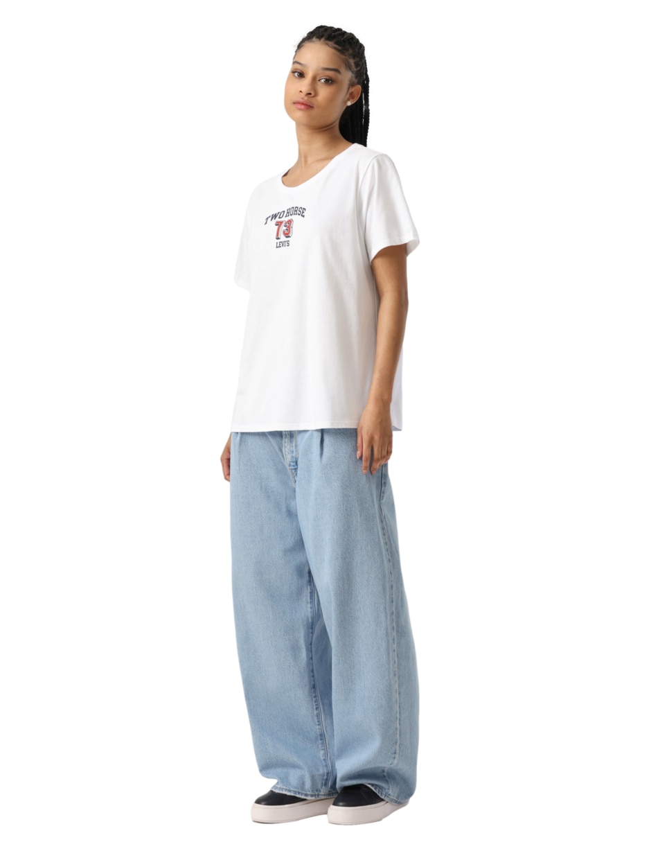 Playera manga corta cuello redondo mujer 3
