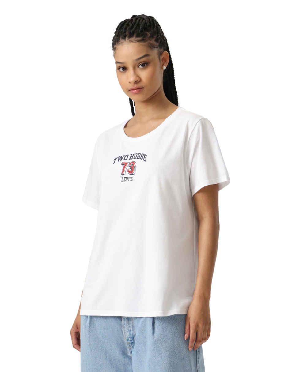 Playera manga corta cuello redondo mujer 6