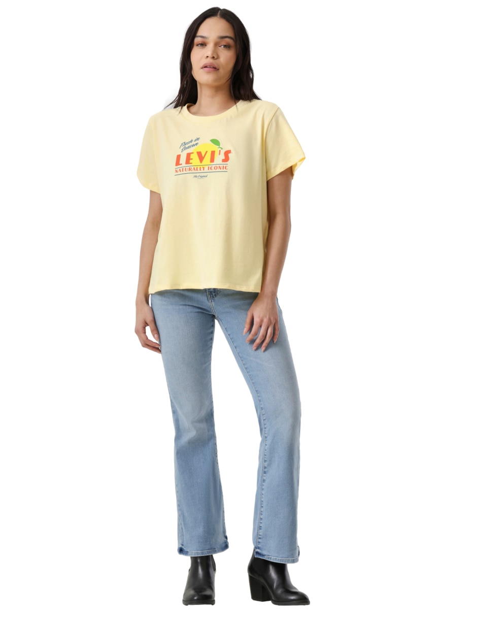 Playera manga corta cuello redondo mujer 3