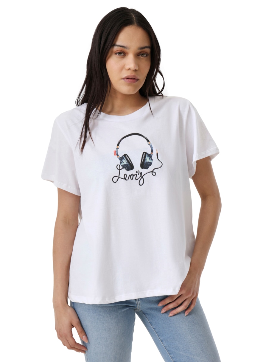 Playera manga corta cuello redondo mujer 3