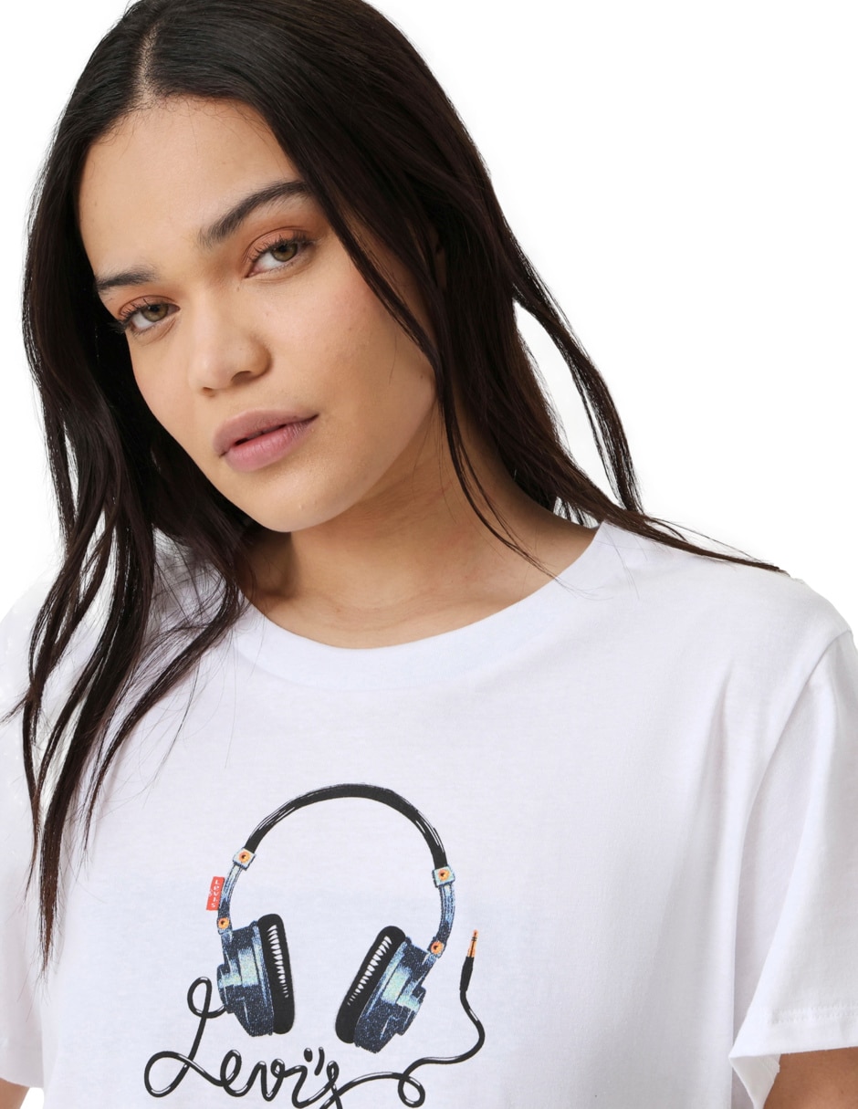 Playera manga corta cuello redondo mujer 2