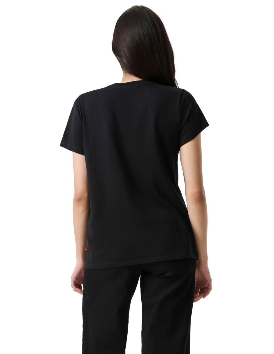 Playera manga corta cuello redondo mujer 4