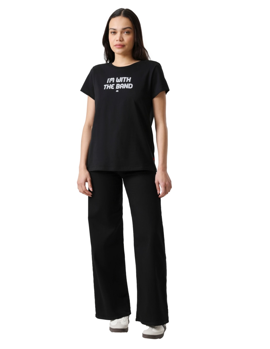 Playera manga corta cuello redondo mujer 3