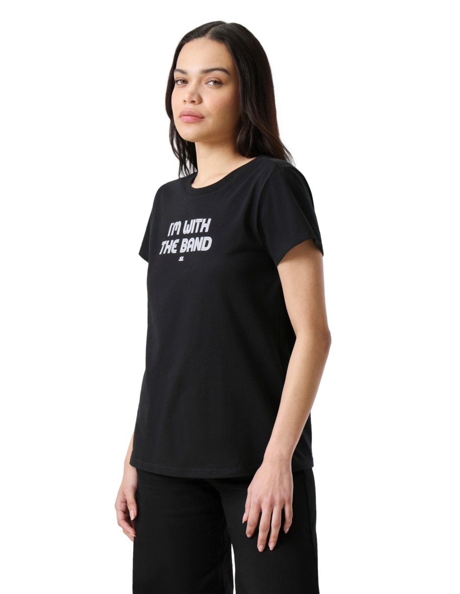 Playera manga corta cuello redondo mujer 2