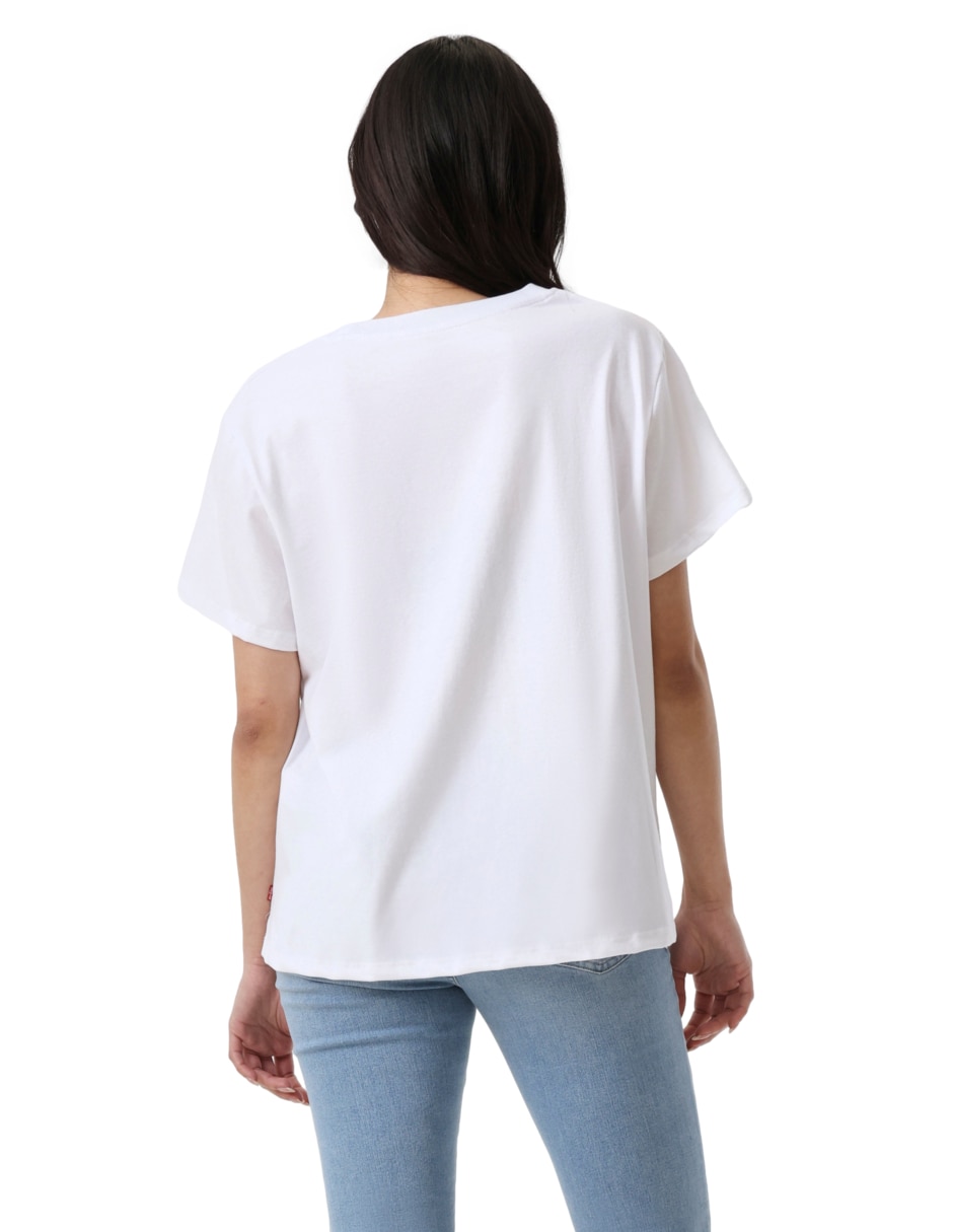 Playera manga corta cuello redondo mujer 4