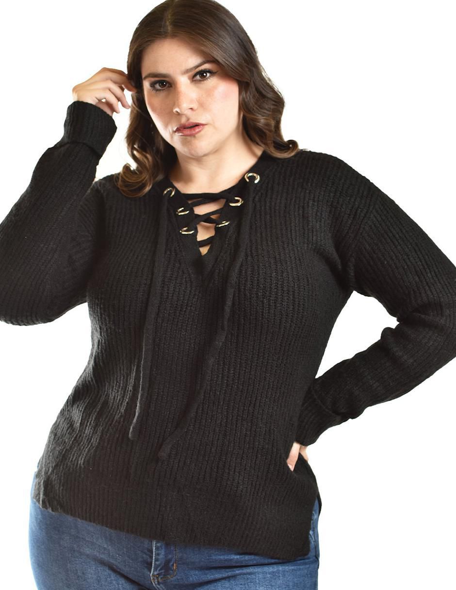 Suéter Roman Fashion cuello v para mujer